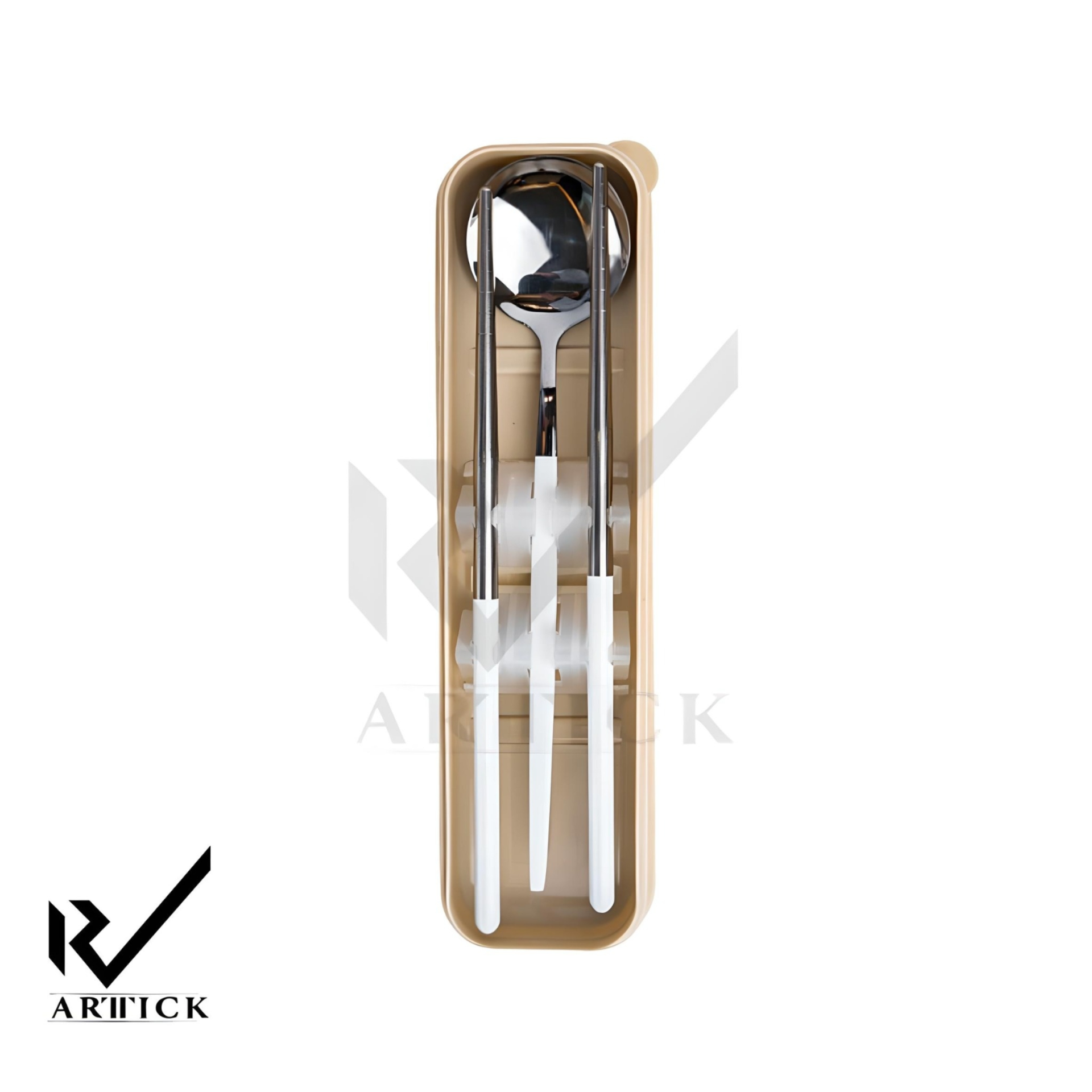 ست چاپستیک و قاشق